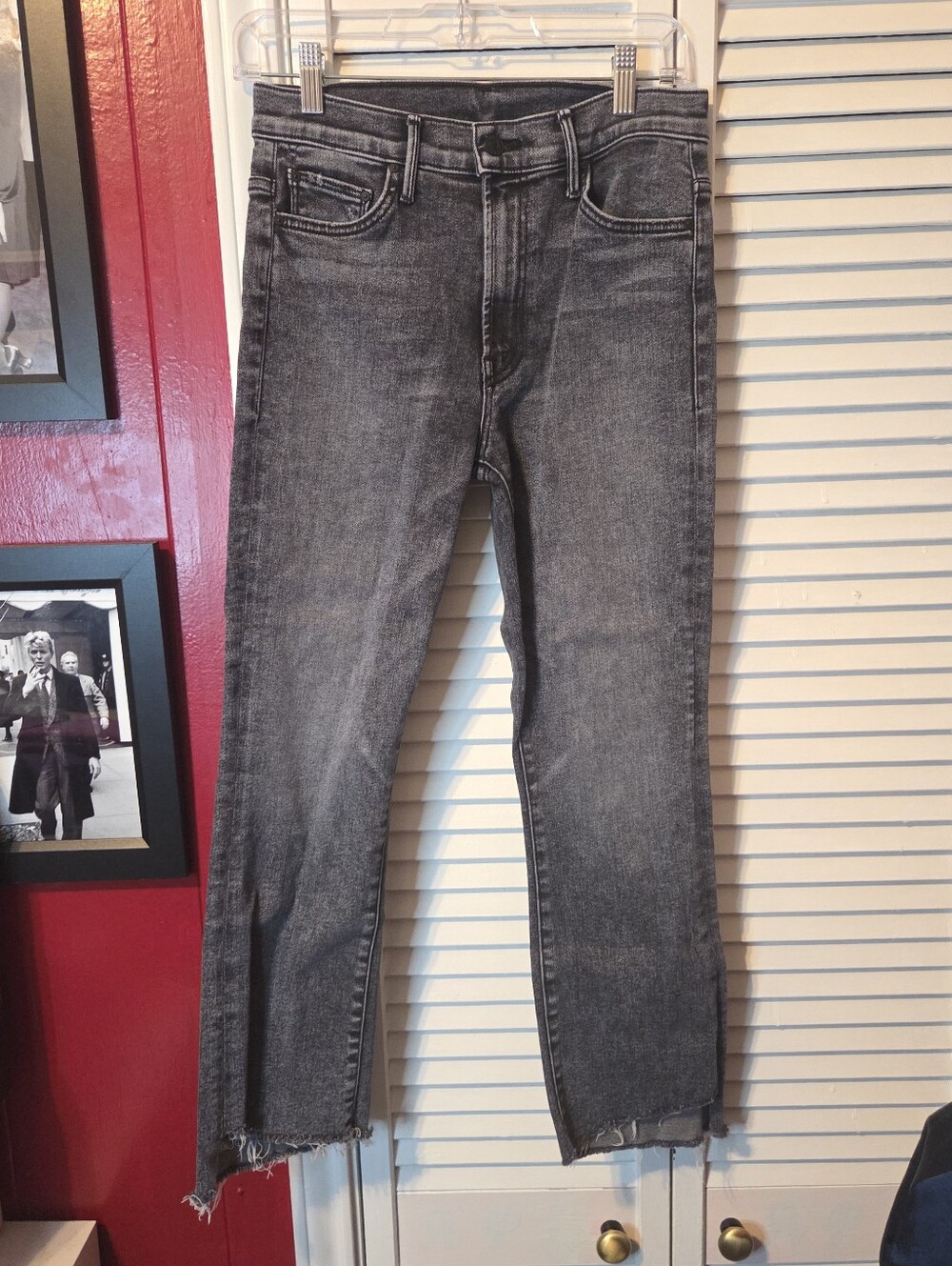 Mint Condition!! MOTHER Denim The Insider Step Crop Fray - Train Stops SZ 28 - Picture 4 of 14